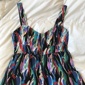 Colorful bustier dress